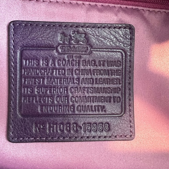 Coach 15958 Madison Purple Leather Large
Convertible Shoulder Bag - Picture 10 of 14